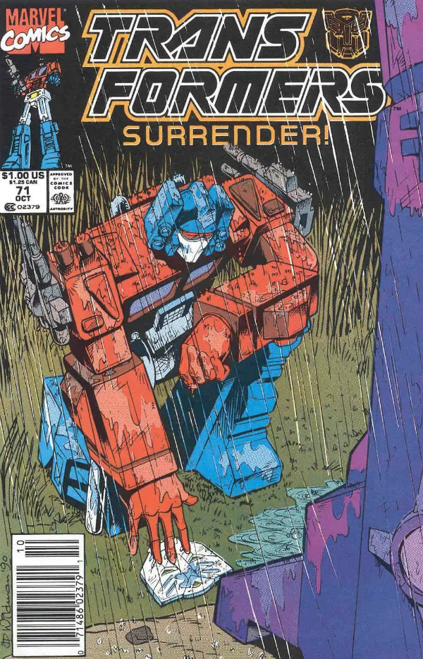 Cover of The Transformers #71