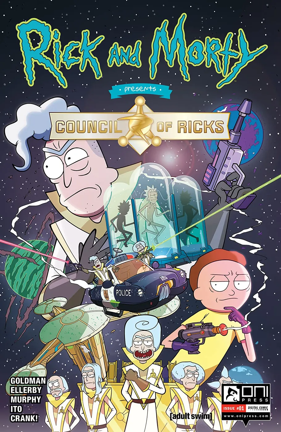 Cover of Rick and Morty Presents: Council of Ricks #1