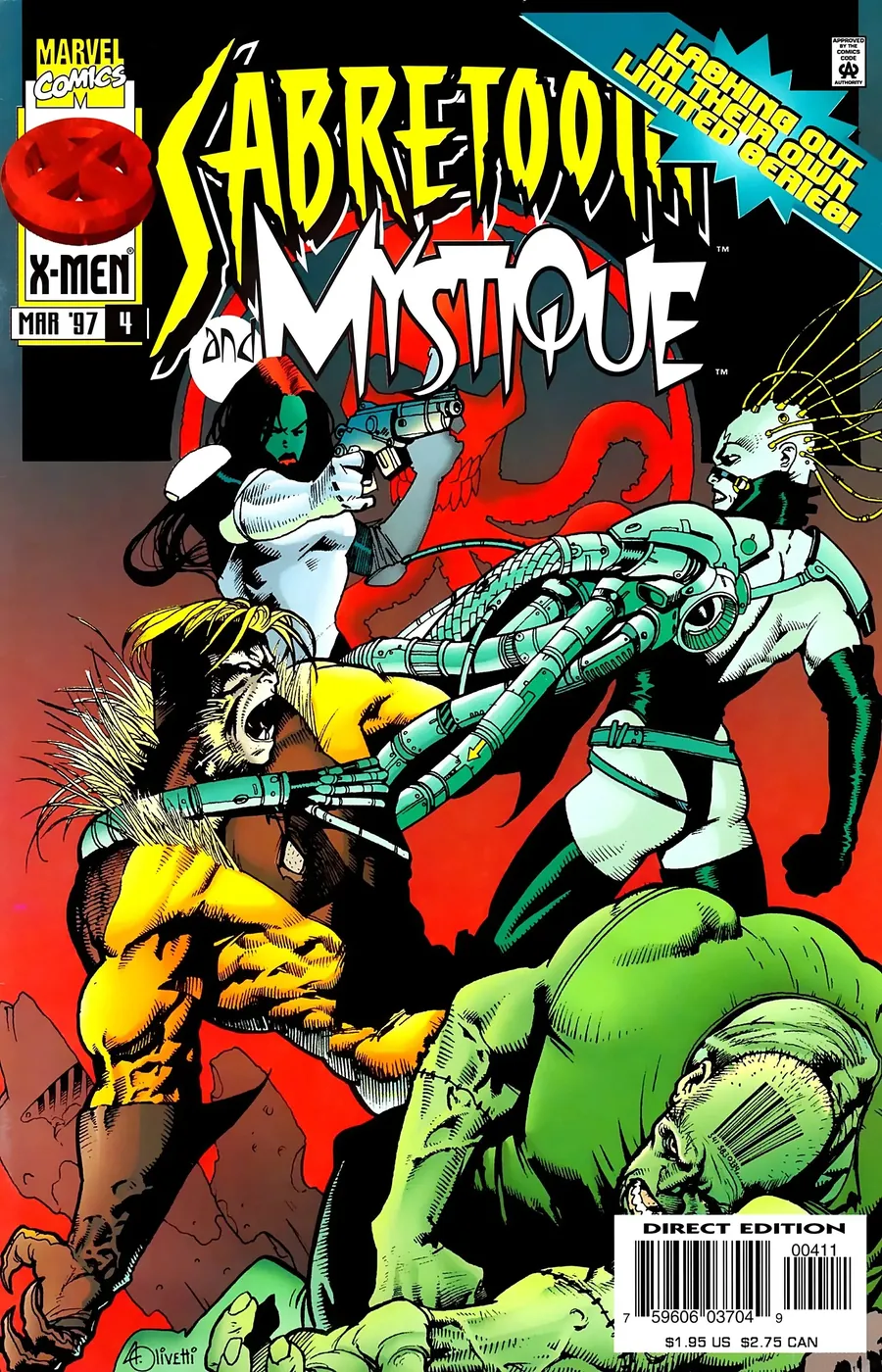 Cover of Mystique & Sabretooth #4