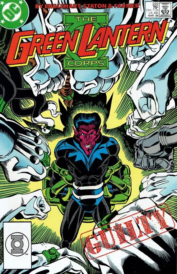 Cover of The Green Lantern Corps #222