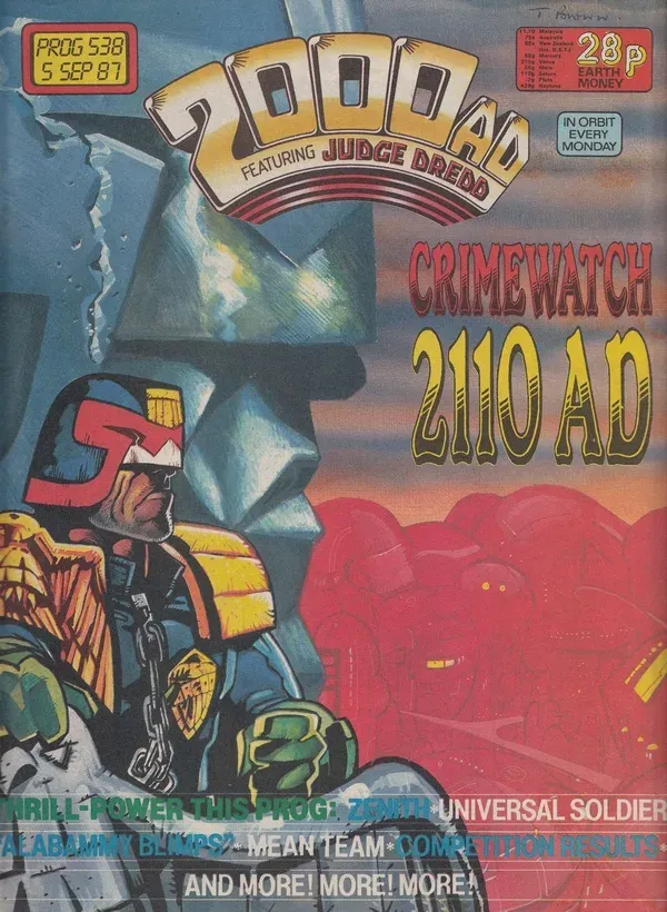Cover of 2000 AD #538