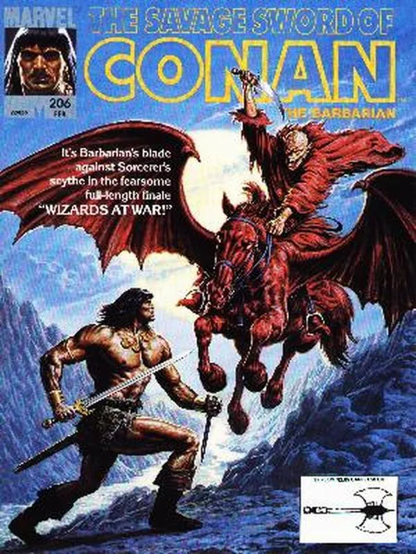 Cover of The Savage Sword of Conan #206
