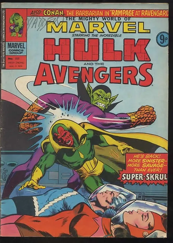 Cover of The Mighty World of Marvel #202