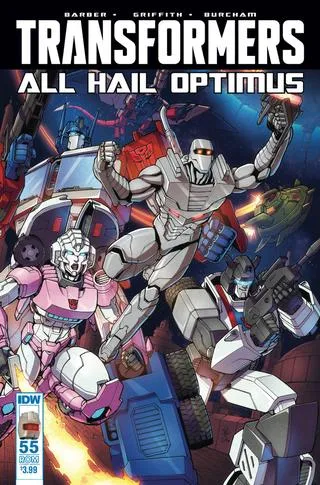 Cover of The Transformers #55