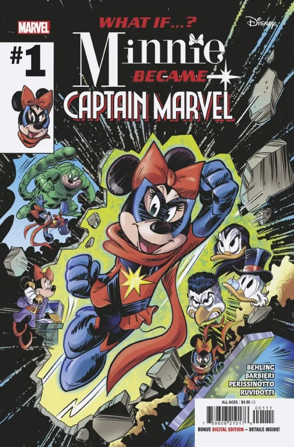 Cover of Marvel & Disney: What If...? Minnie Became Captain Marvel #1
