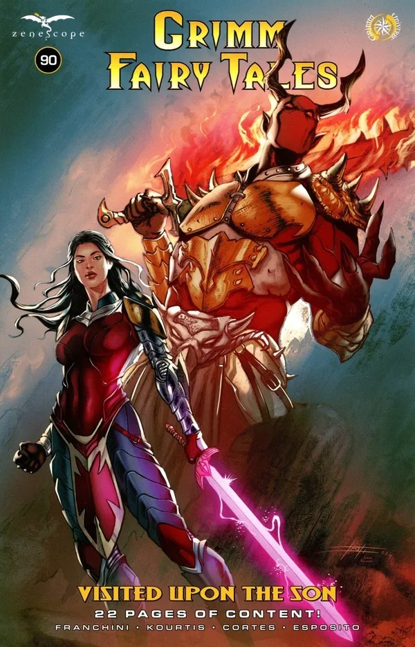 Cover of Grimm Fairy Tales #90