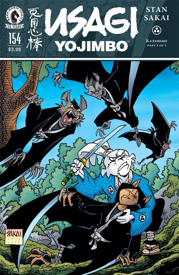 Cover of Usagi Yojimbo #154