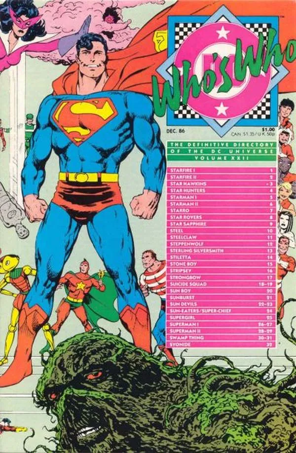 Cover of Who's Who: The Definitive Directory of the DC Universe #22