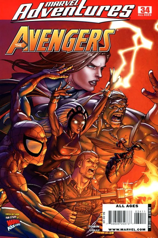 Cover of Marvel Adventures The Avengers #34