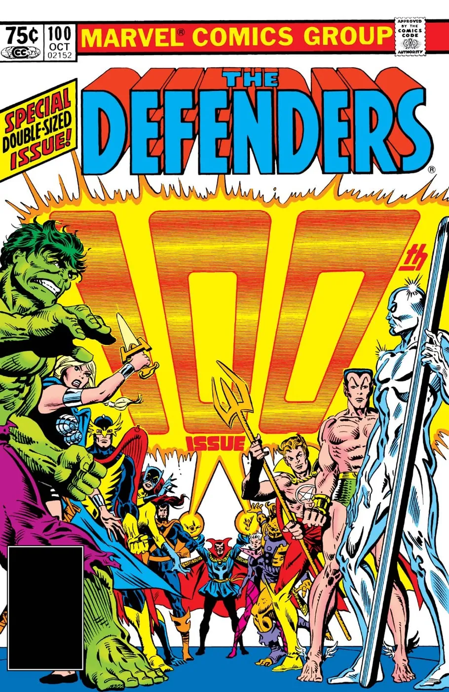 Cover of The Defenders #100
