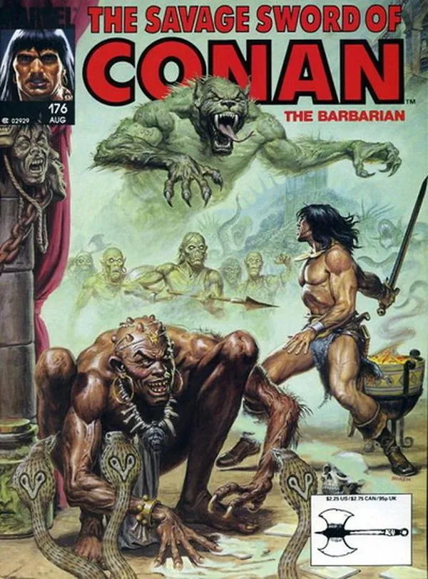 Cover of The Savage Sword of Conan #176