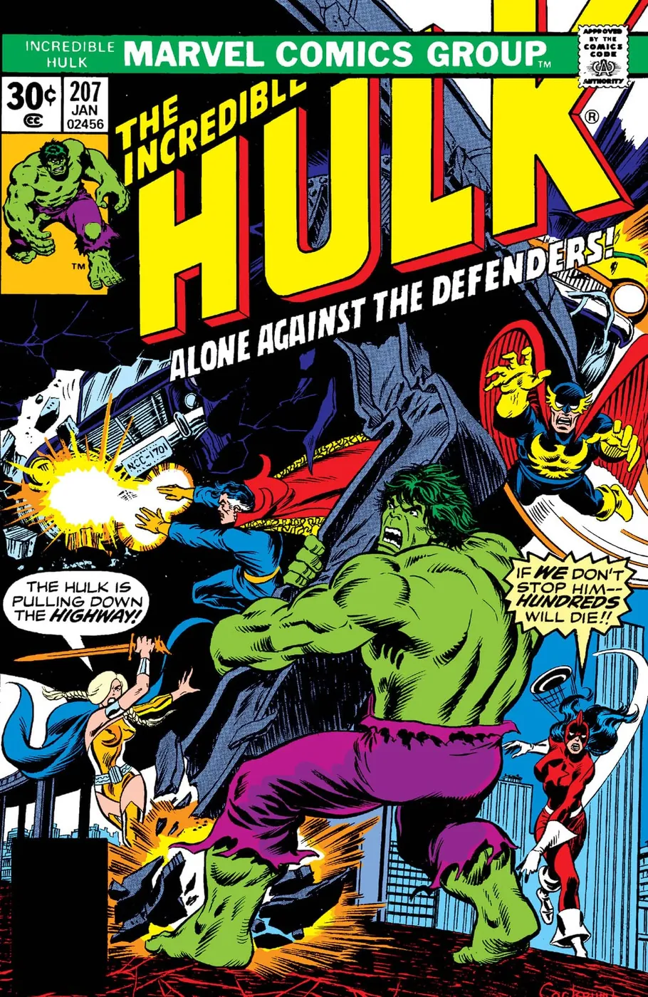 Cover of The Incredible Hulk #207