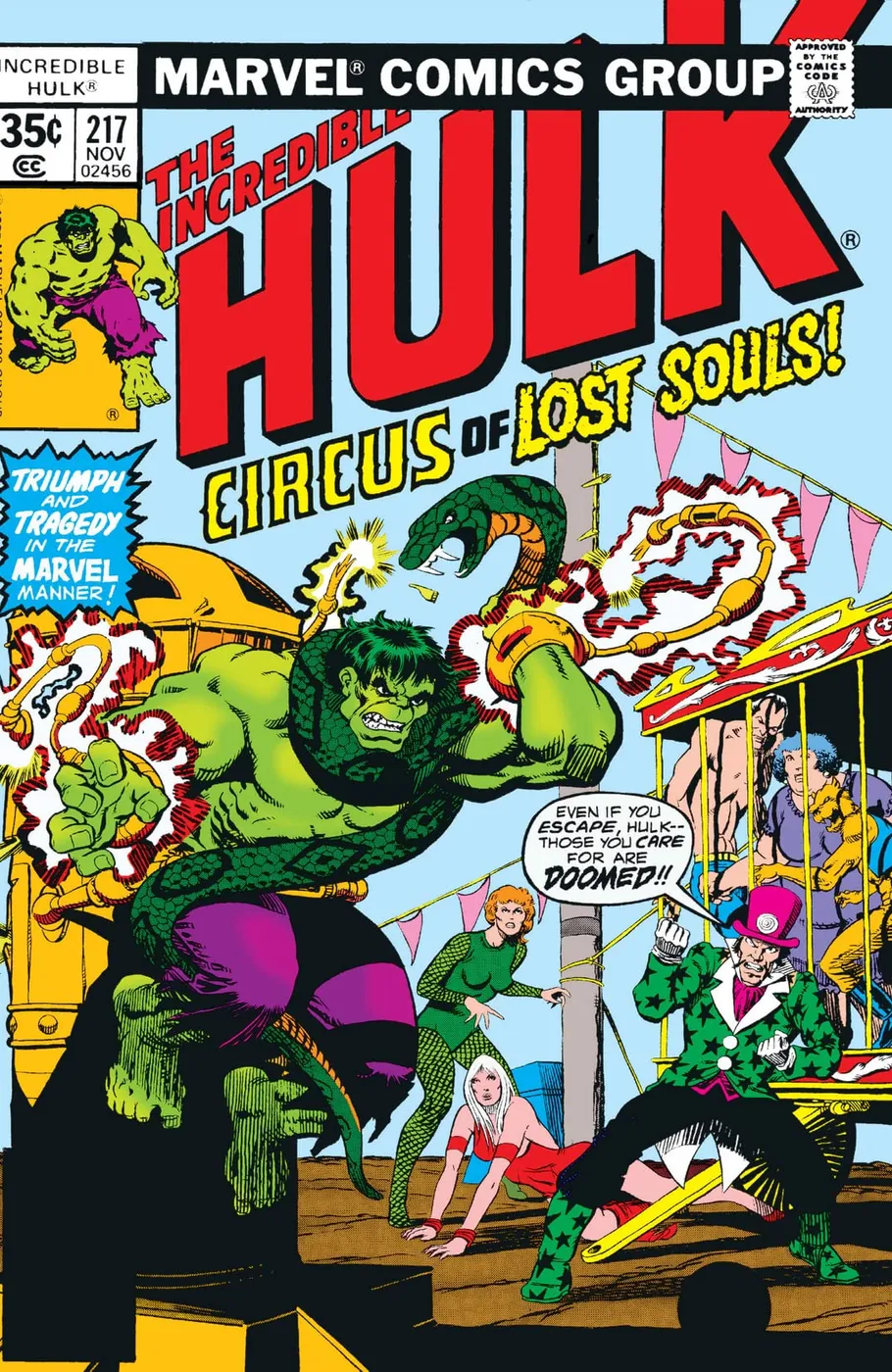 Cover of The Incredible Hulk #217