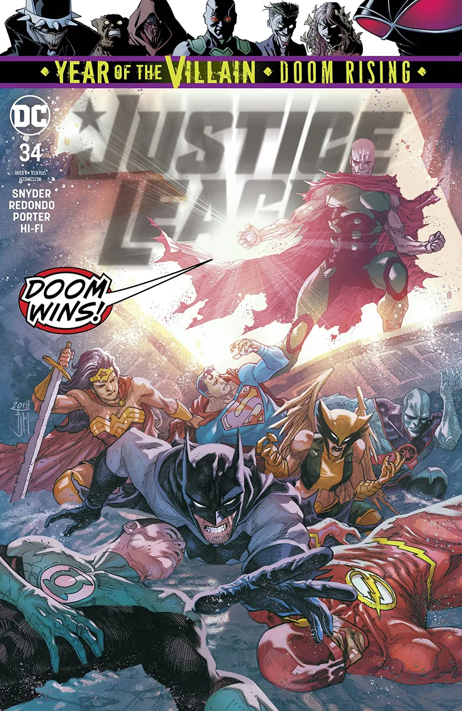 Cover of Justice League #34