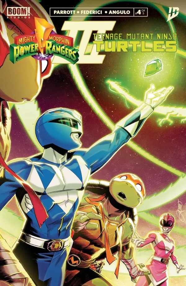 Cover of Mighty Morphin Power Rangers / Teenage Mutant Ninja Turtles III #4