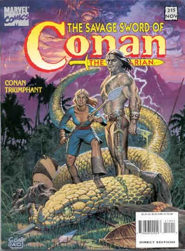 Cover of The Savage Sword of Conan #215
