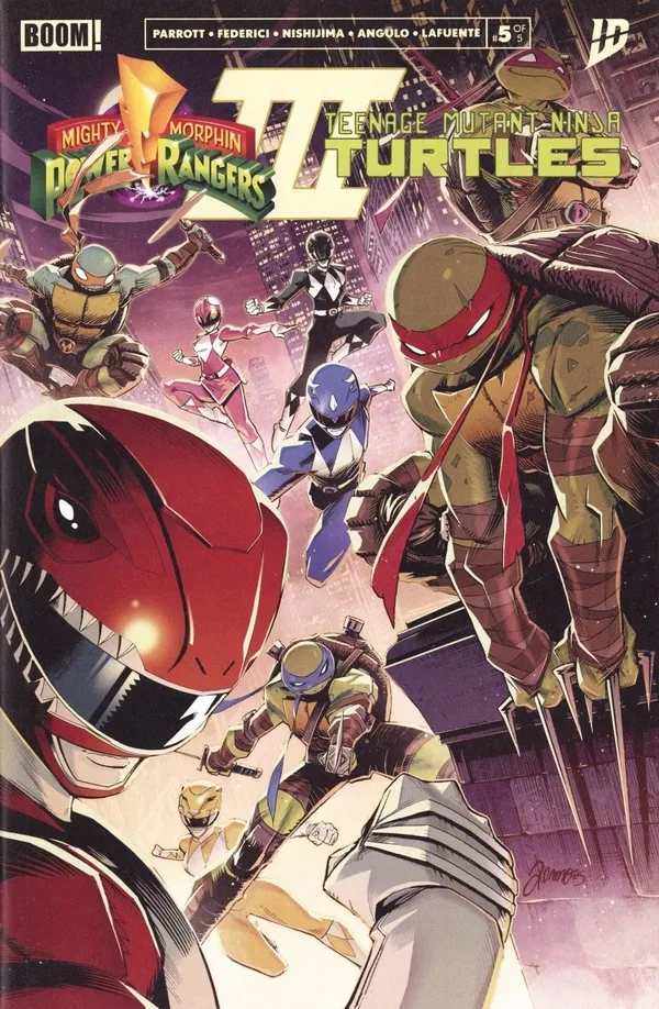 Cover of Mighty Morphin Power Rangers / Teenage Mutant Ninja Turtles III #5