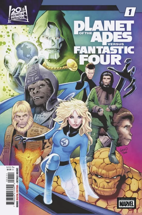 Cover of Planet of the Apes vs. Fantastic Four #1