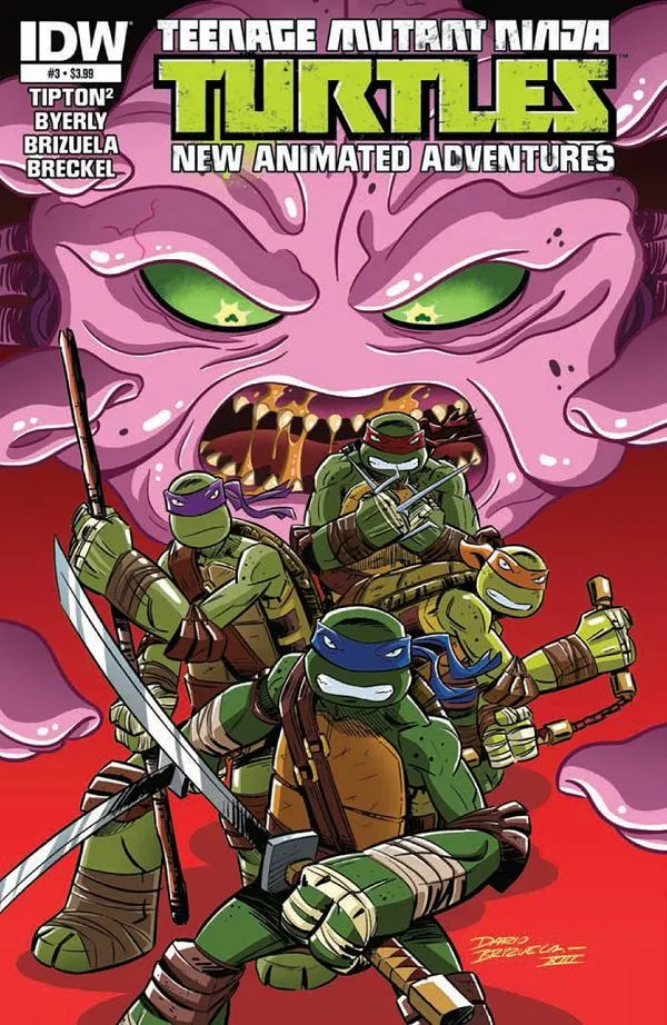 Cover of Teenage Mutant Ninja Turtles New Animated Adventures #3