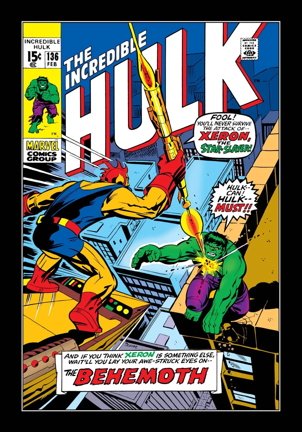 Cover of The Incredible Hulk #136