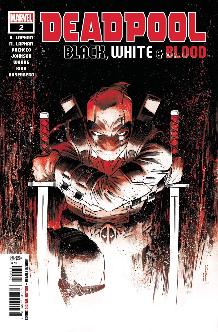 Cover of Deadpool: Black, White & Blood #2