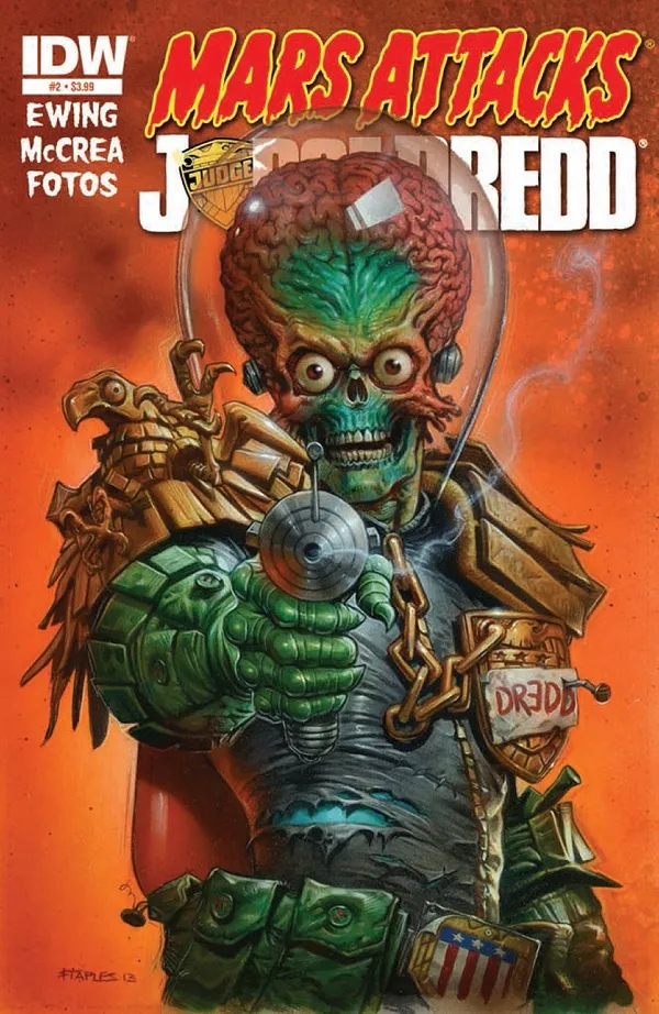 Cover of Mars Attacks Judge Dredd #2