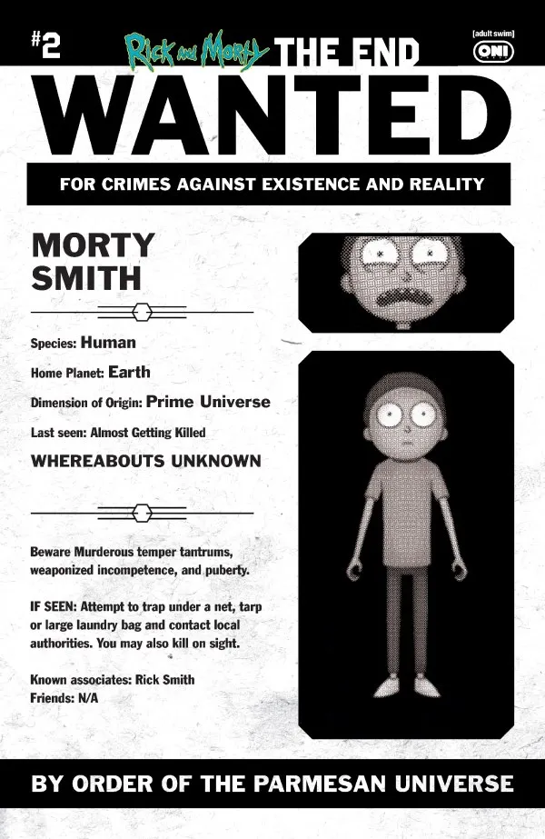 Cover of Rick and Morty: The End #2