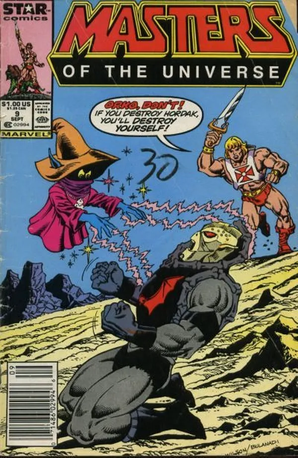 Cover of Masters of the Universe #9
