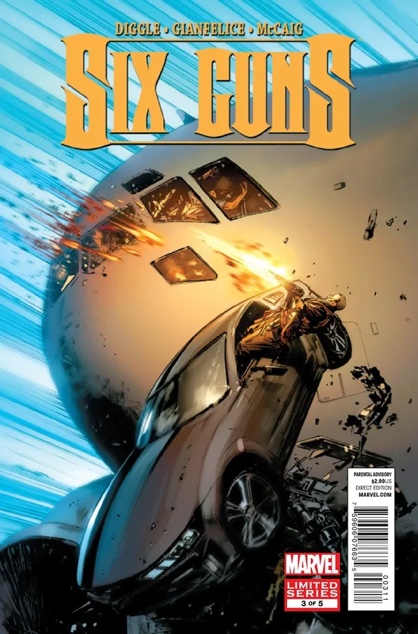 Cover of Six Guns #3