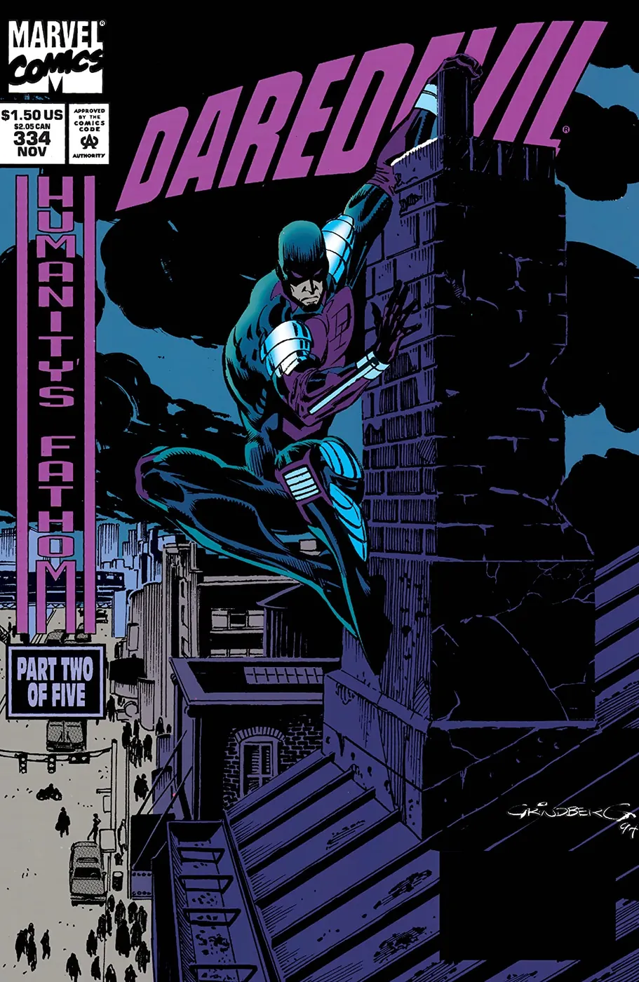 Cover of Daredevil #334