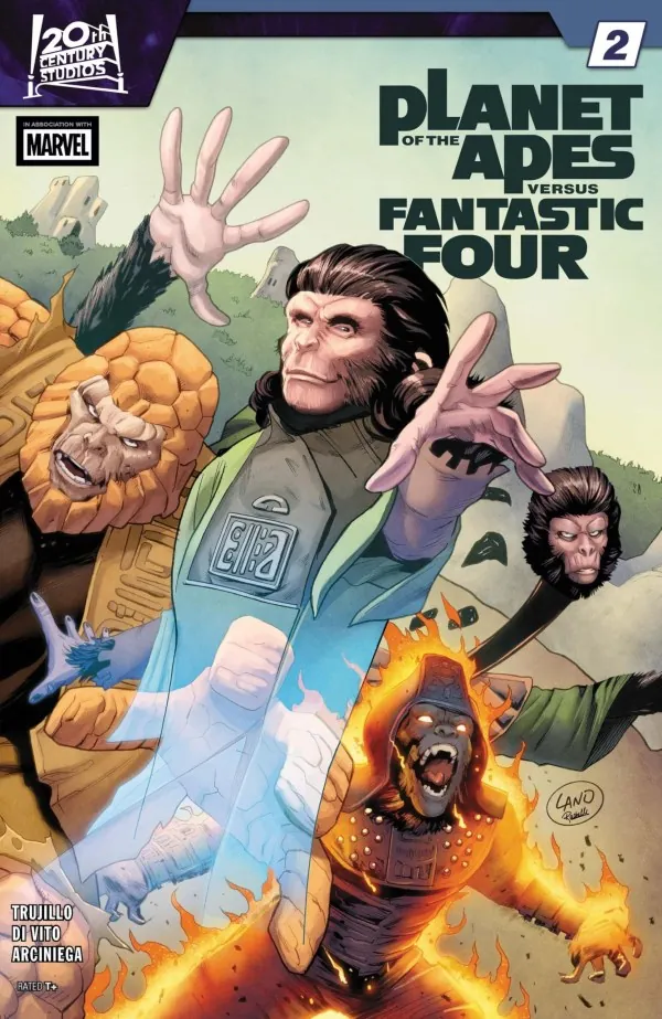 Cover of Planet of the Apes vs. Fantastic Four #2