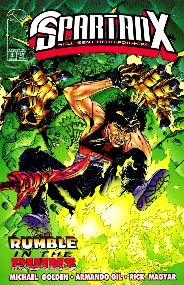 Cover of Jackie Chan's Spartan X: Hell-Bent-Hero-for-Hire #4