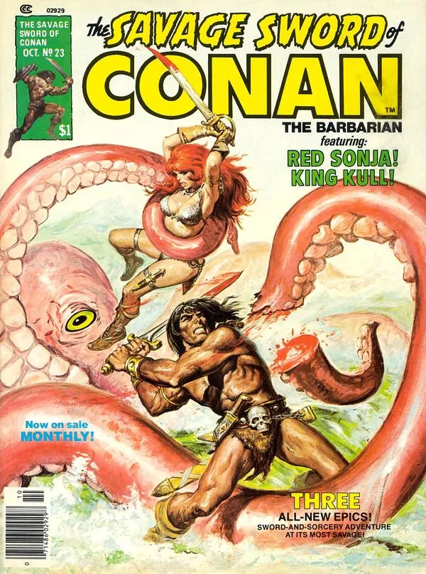 Cover of The Savage Sword of Conan #23