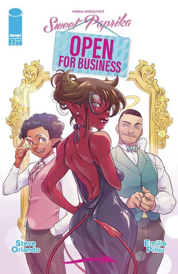 Cover of Mirka Andolfo's Sweet Paprika: Open for Business #1