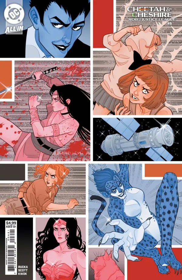 Cover of Cheetah & Cheshire Rob the Justice League #6