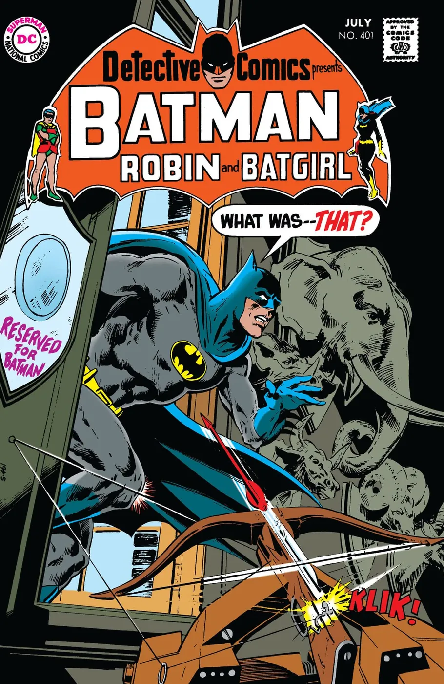 Cover of Detective Comics #401