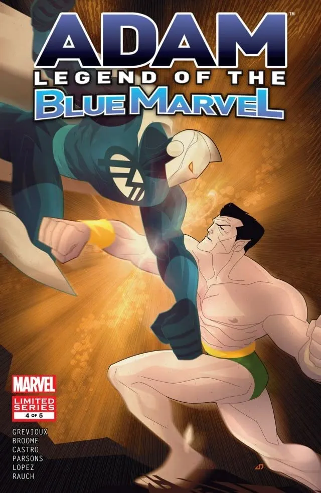 Cover of Adam: Legend of the Blue Marvel #4