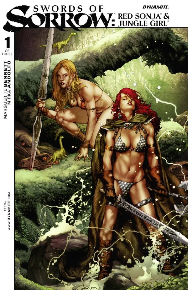 Cover of Swords of Sorrow: Red Sonja & Jungle Girl #1