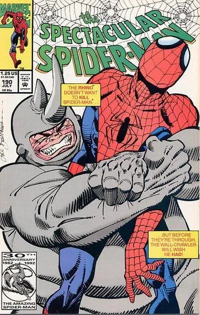 Cover of The Spectacular Spider-Man #190