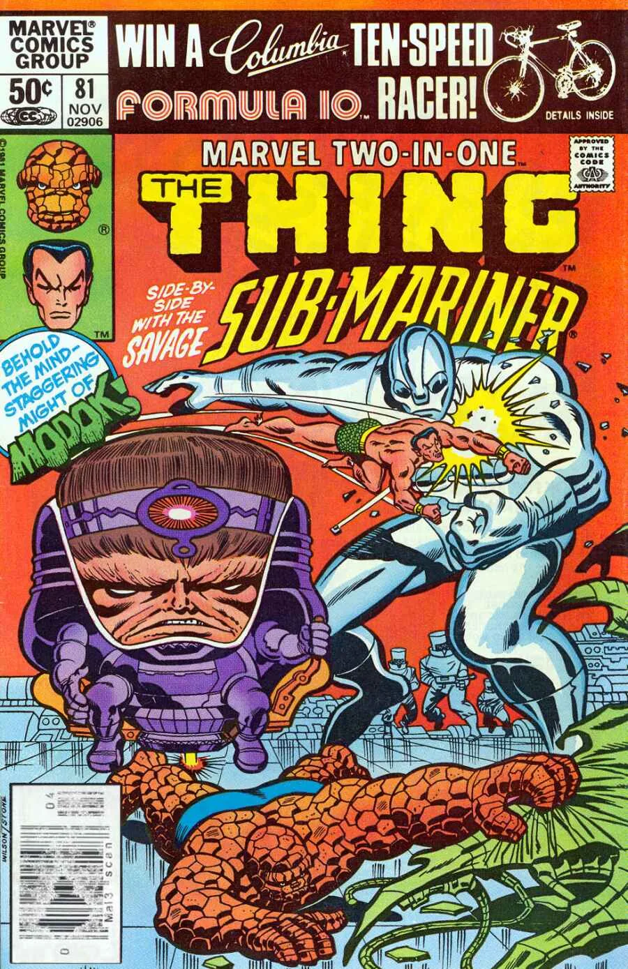 Cover of Marvel Two-in-One #81
