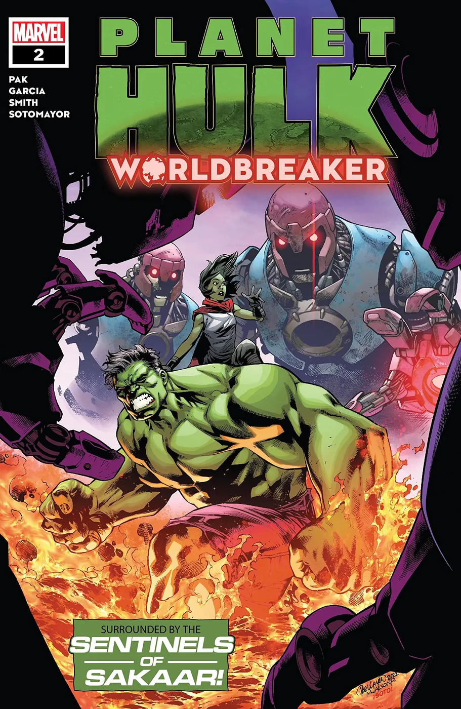 Cover of Planet Hulk: Worldbreaker #2