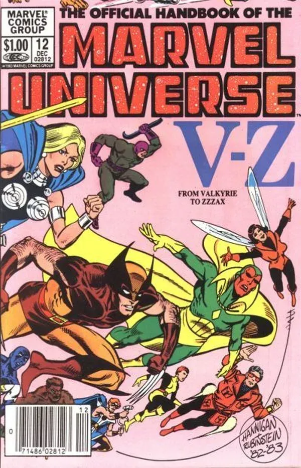 Cover of The Official Handbook of the Marvel Universe #12