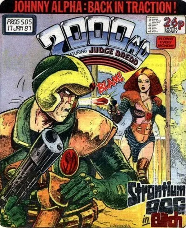 Cover of 2000 AD #505