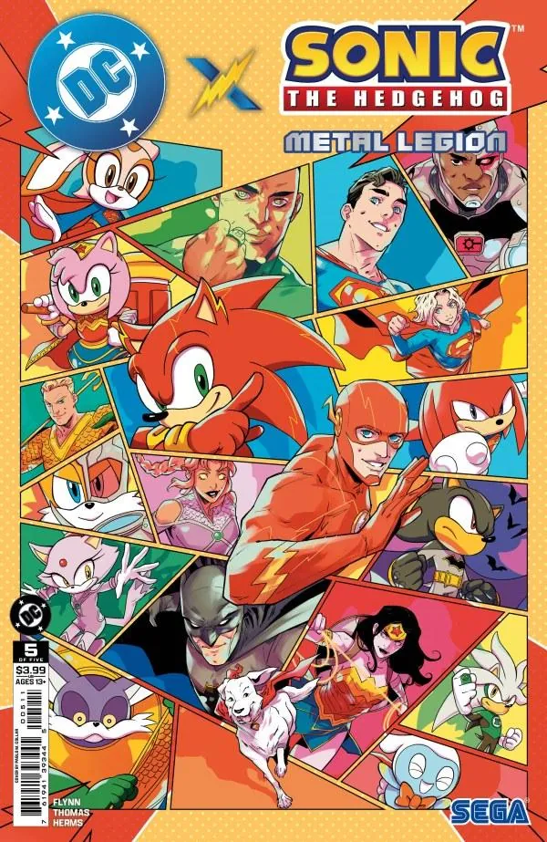 Cover of DC x Sonic the Hedgehog: Metal Legion #5