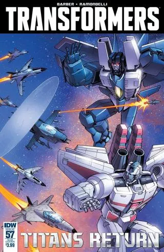 Cover of The Transformers #57