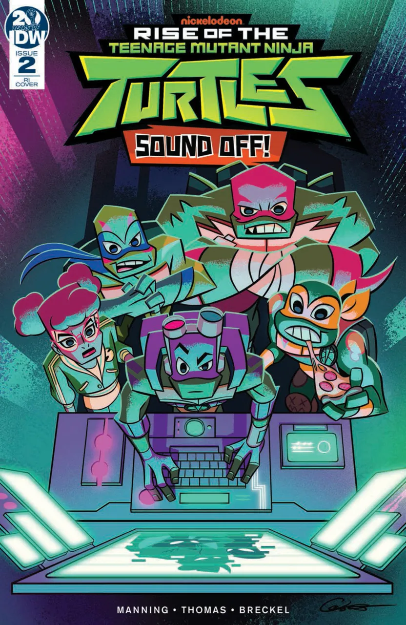 Cover of Rise of the Teenage Mutant Ninja Turtles: Sound Off! #2