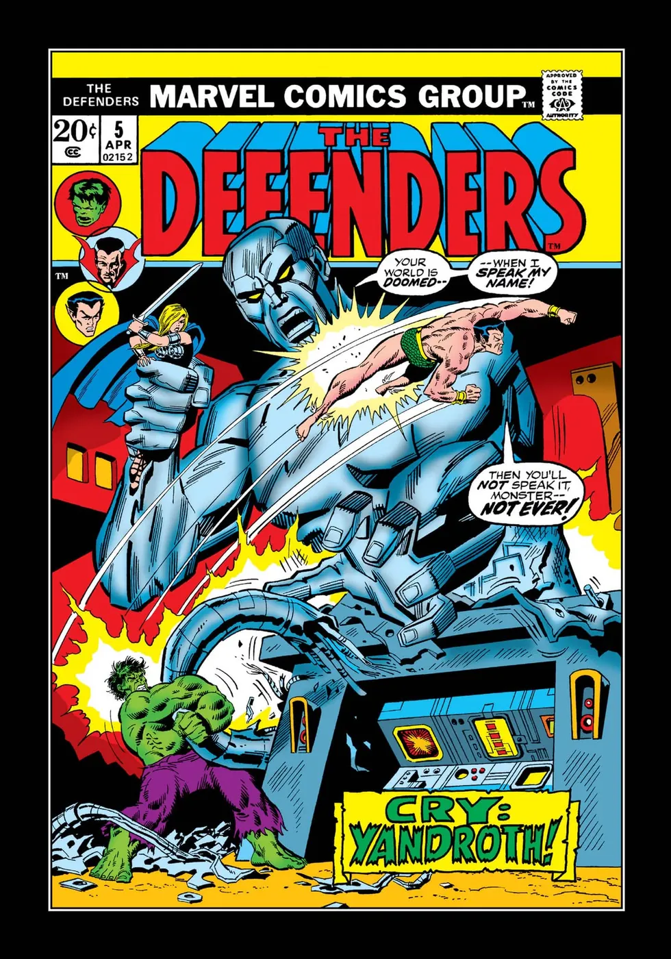 Cover of The Defenders #5