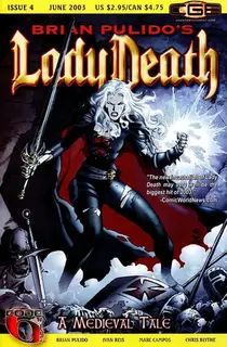 Cover of Brian Pulido's Lady Death: A Medieval Tale #4