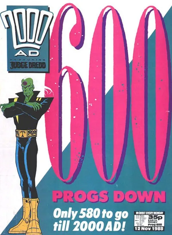 Cover of 2000 AD #600