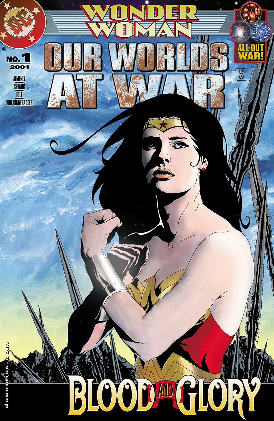 Cover of Wonder Woman: Our Worlds At War #1